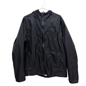 Eddie Bauer Weather Edge Black Shell Jacket Men’s Large